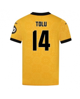 Wolves Tolu Arokodare #14 Maglia Gara Casa Repliche 2025-26 Maniche Corte Wolves Tolu Arokodare #14 Maglia Gara Casa Repliche 2025-26 Maniche Corte